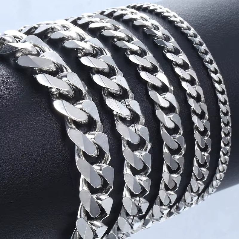 Men’s Stainless Steel Chain Bracelet – Minimalist Everyday Style