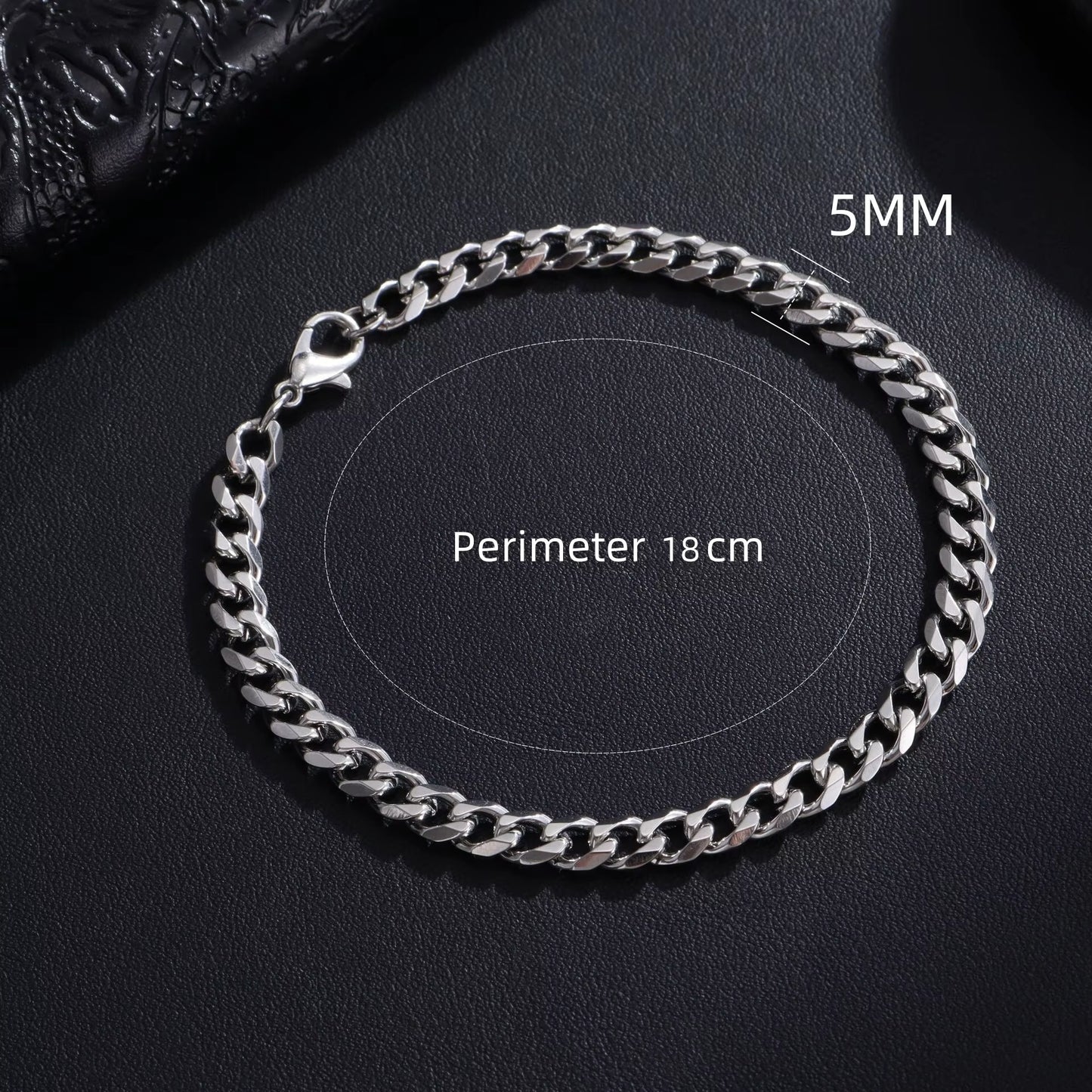 Men’s Stainless Steel Chain Bracelet – Minimalist Everyday Style