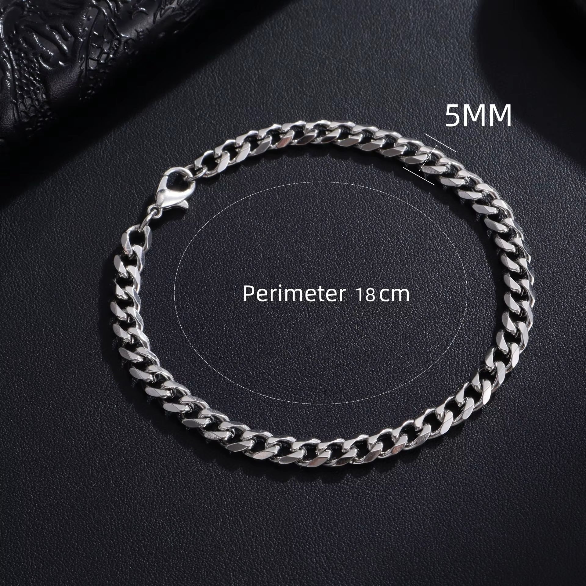 Men’s Stainless Steel Chain Bracelet – Minimalist Everyday Style