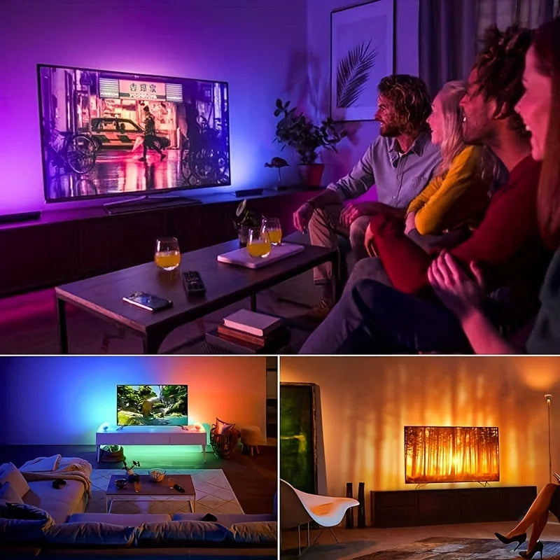 RGB LED Strip Light Set – Music Sync, App + Remote